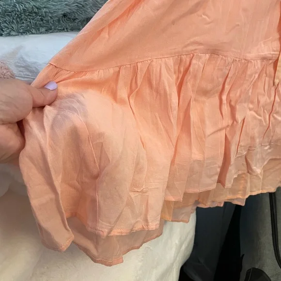 COPY - Ann Taylor Loft. NWT. XL. Peach orange dress. Hi-low. - Picture 4 of 4